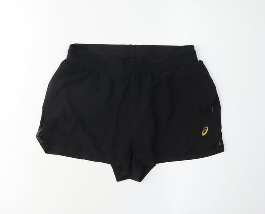 Asics Black Women's Athletic Shorts S