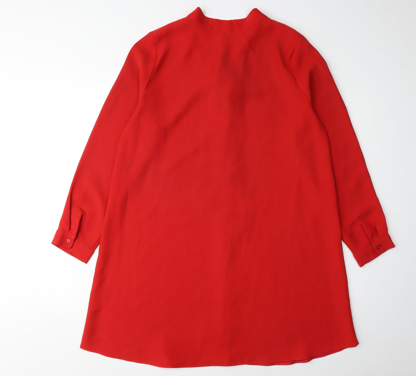 Topshop Women's Red Shift Dress Size 10