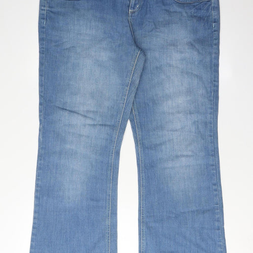 Next Women’s Blue Bootcut Jeans Size 16 Petite