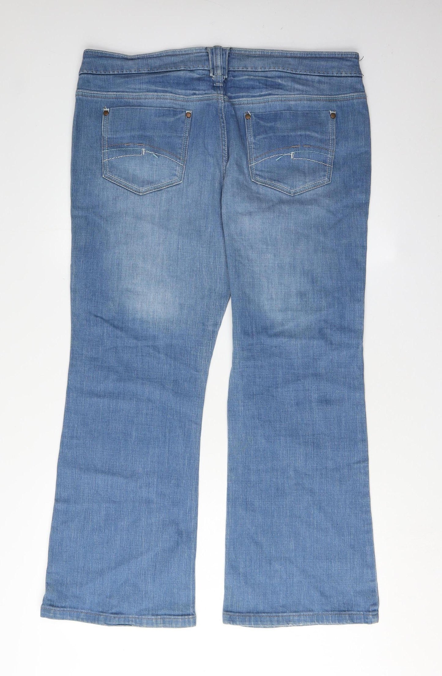 Next Women’s Blue Bootcut Jeans Size 16 Petite