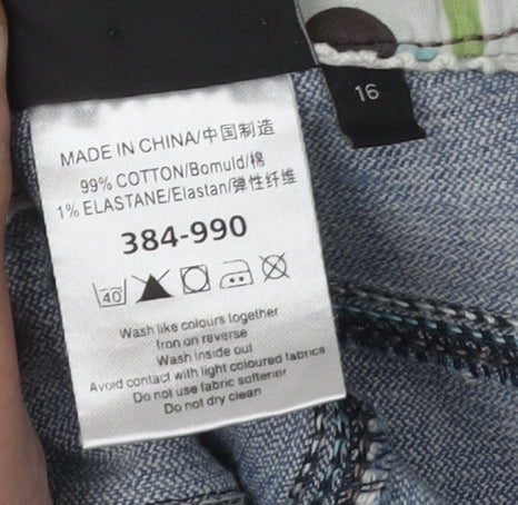 Next Women’s Blue Bootcut Jeans Size 16 Petite