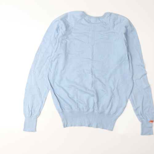 Superdry Men's Blue V-Neck Pullover Jumper, M