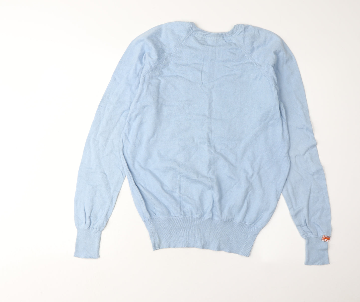 Superdry Men's Blue V-Neck Pullover Jumper, M