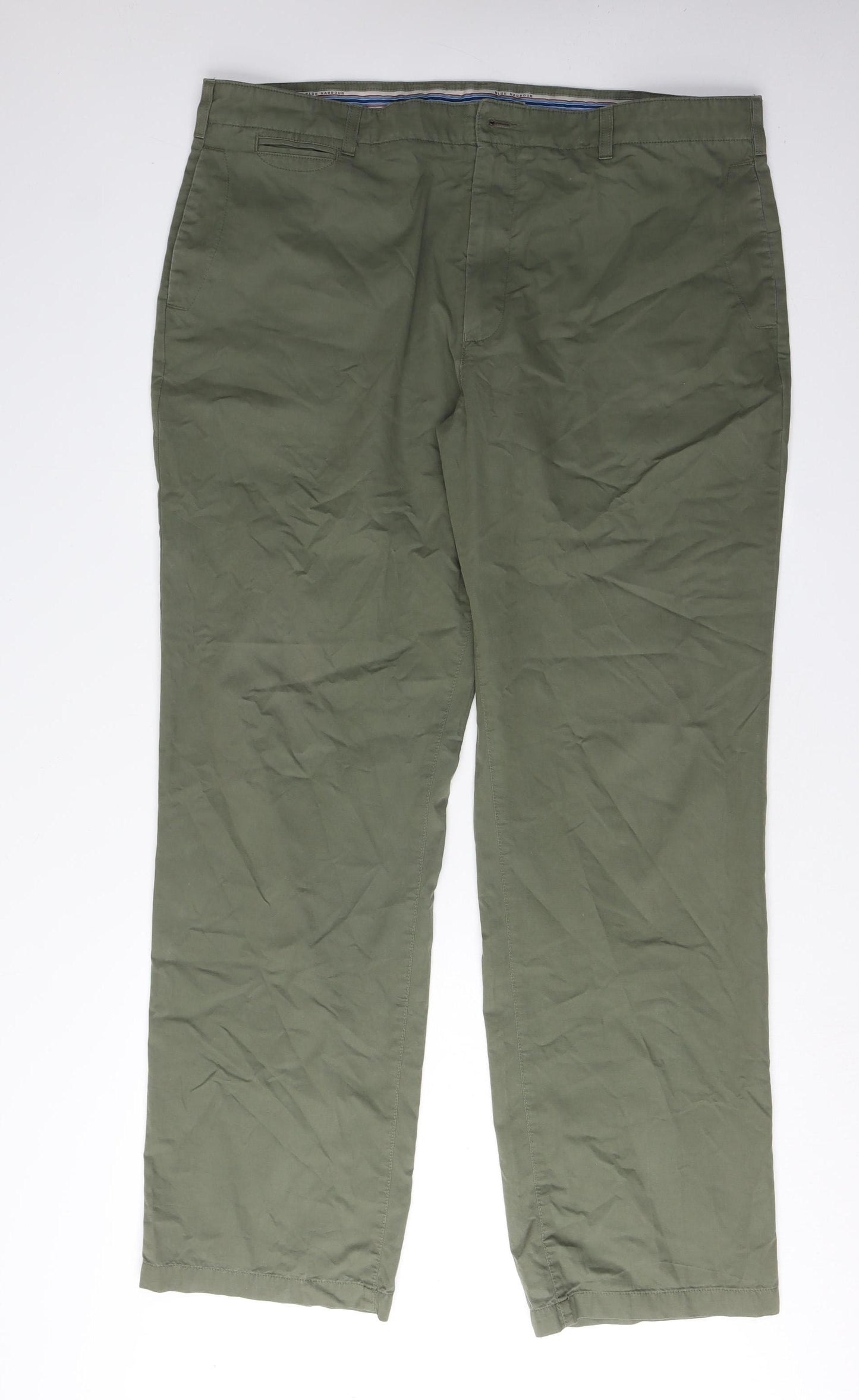 Marks and Spencer Men's Green Casual Trousers, Size 42