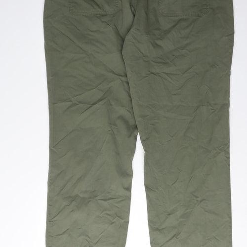 Marks and Spencer Men's Green Casual Trousers, Size 42