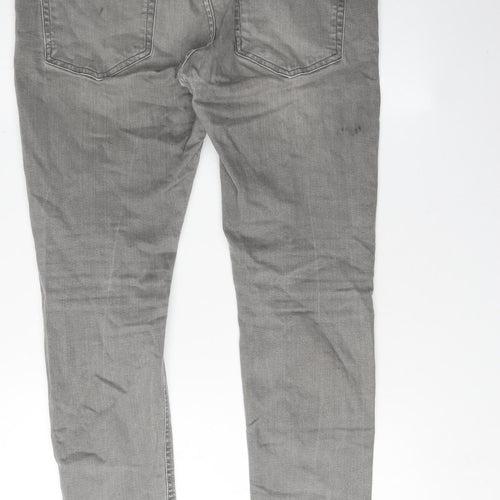 Next Men's Grey Skinny Jeans, Size L, Stylish