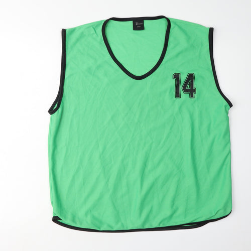 Precision Unisex Green Tank for Running & Gym - Size M