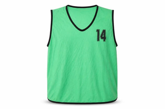 Front view of Precision unisex green tank for running & gym -, size M