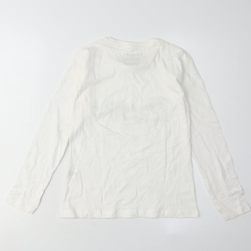 Friends Boys White Long Sleeve T-Shirt, Size 9-10Y, Graphic Print