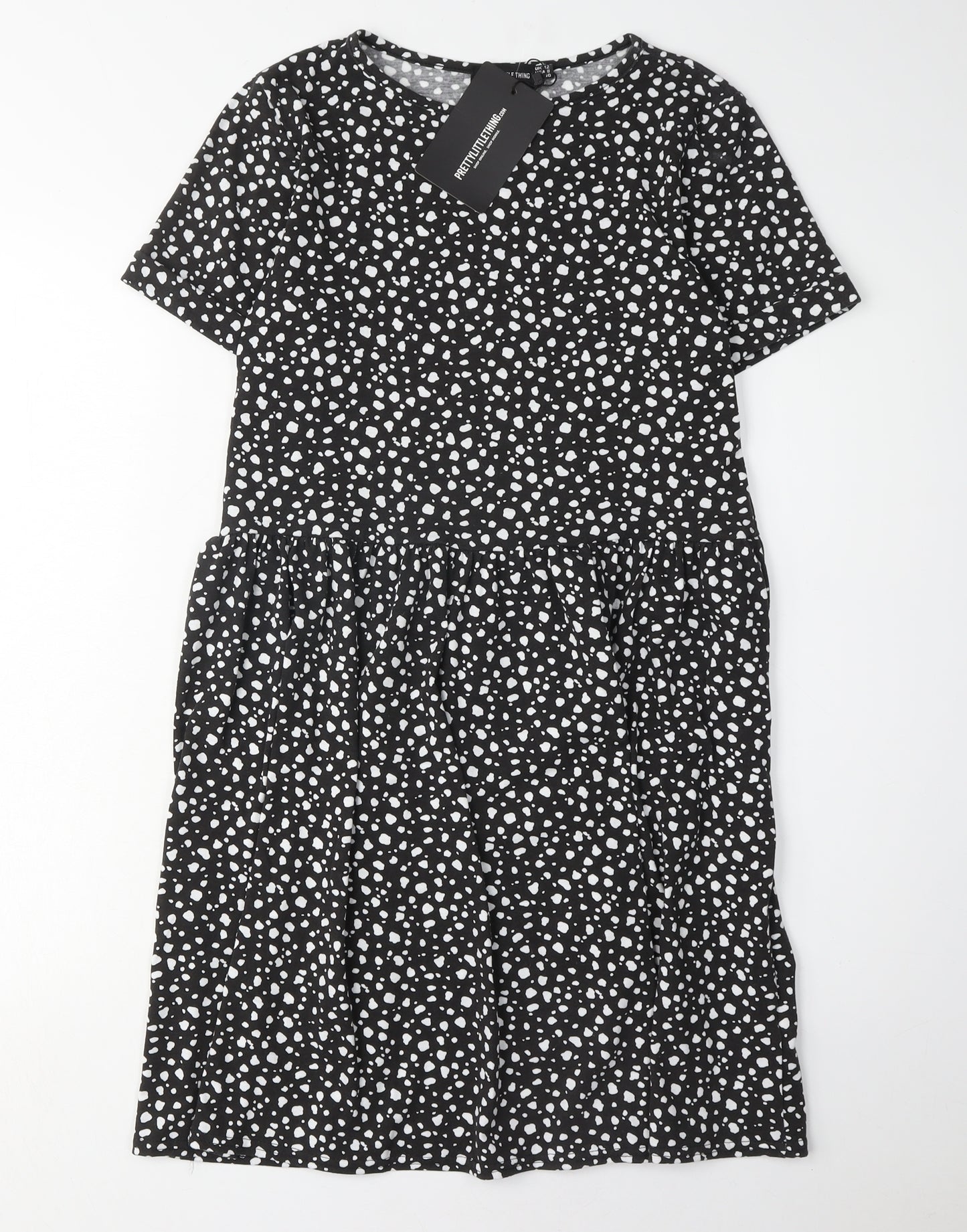 PrettyLittleThing Women's Black Dress Size 12