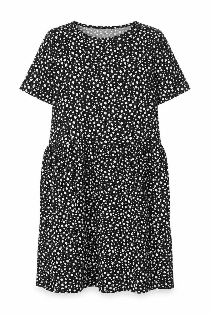Front view of PRETTYLITTLETHING Women's Black Dress, size 12