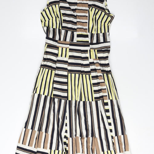 Dorothy Perkins Women's Multicoloured Striped Dress, Size 10