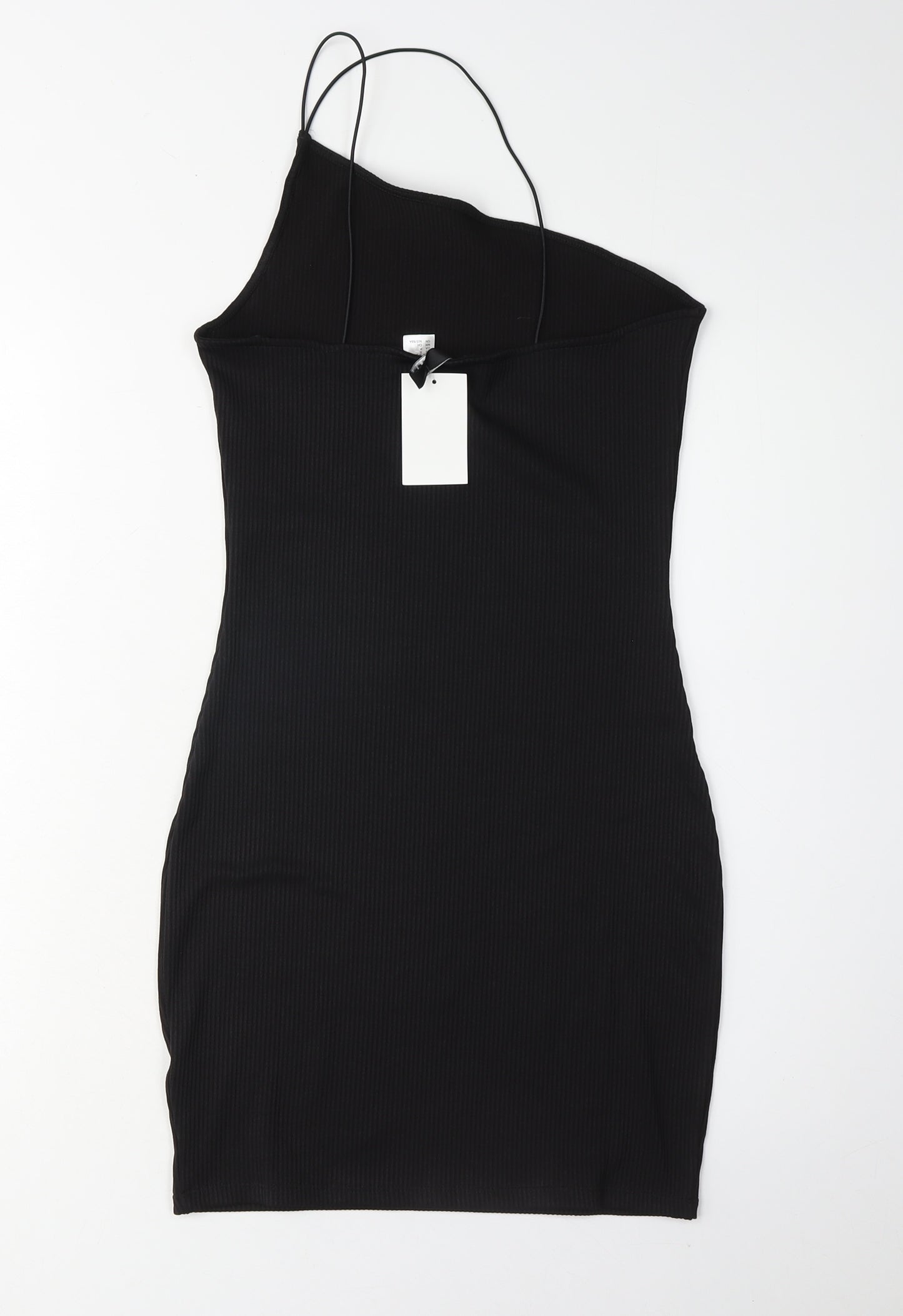 H&M Women's Black One Shoulder Bodycon Dress S