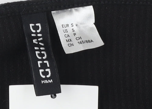 H&M Women's Black One Shoulder Bodycon Dress S