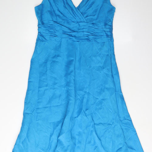 Monsoon Women's Blue A-Line Dress Size 18