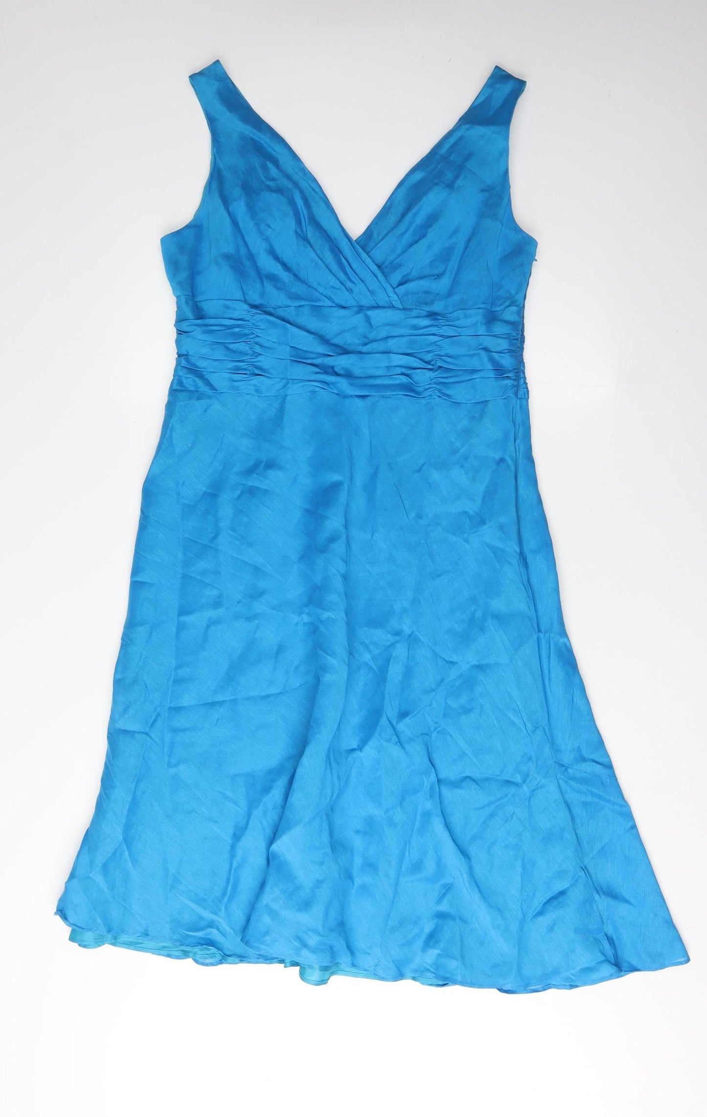 Monsoon Women's Blue A-Line Dress Size 18