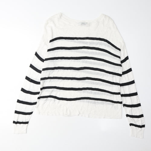 Marks and Spencer Women's M Striped Pullover Jumper