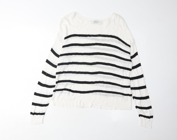 Marks and Spencer Women's M Striped Pullover Jumper