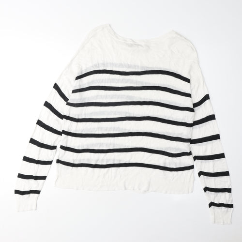 Marks and Spencer Women's M Striped Pullover Jumper