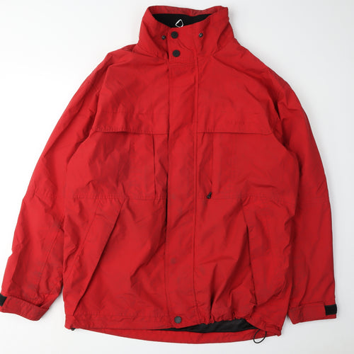 SKAG Men's Red Windbreaker Jacket Size L