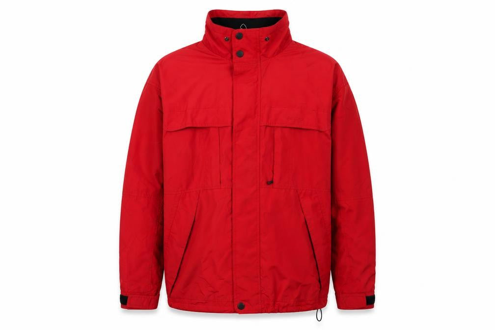 Front view of SKAG Men's Red Windbreaker Jacket, size L