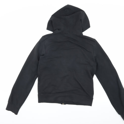 Puma Women's Black Jacket Size 16 Hooded Sporty
