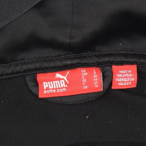 Puma Women's Black Jacket Size 16 Hooded Sporty