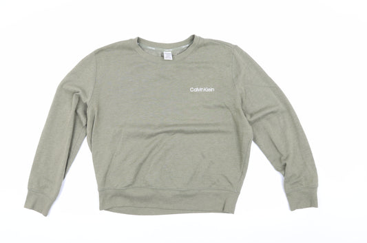 Calvin Klein Men's Green Pyjama Top M Long Sleeve