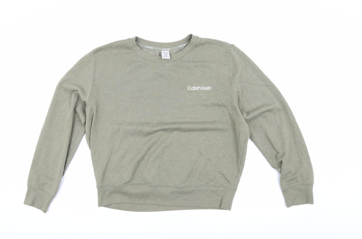 Calvin Klein Men's Green Pyjama Top M Long Sleeve