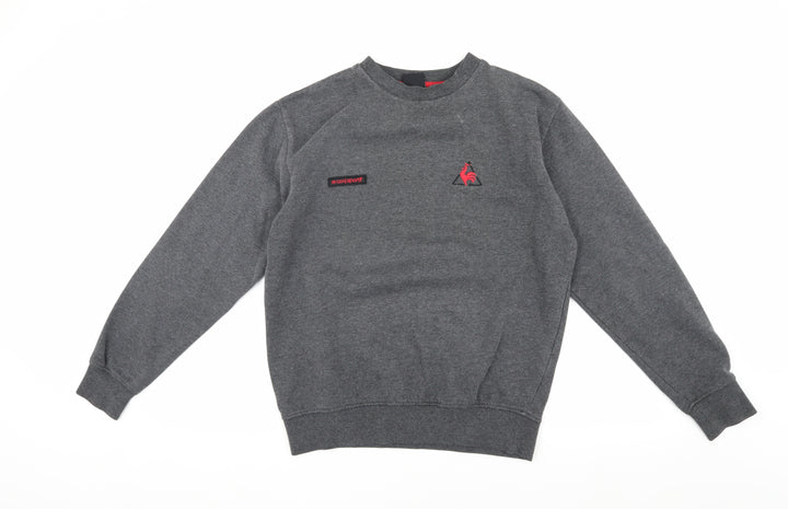 Le Coq Sportif Grey Men's Sweatshirt, Size S, Logo Accent