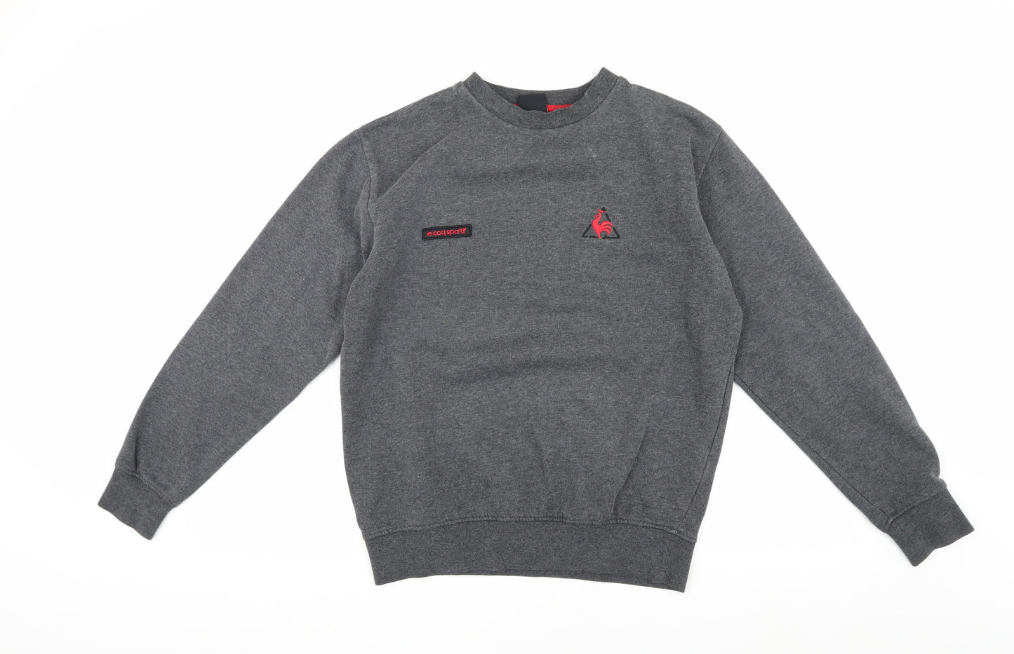 Le Coq Sportif Grey Men's Sweatshirt, Size S, Logo Accent