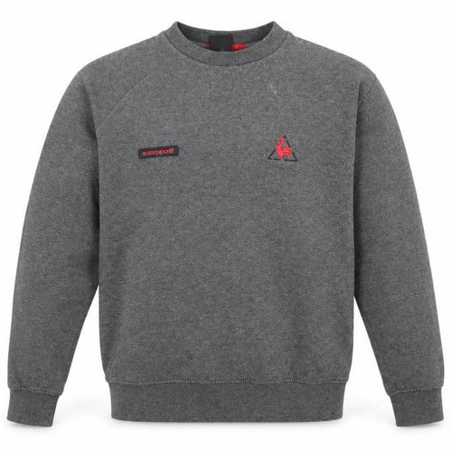 Le Coq Sportif Grey Men's Sweatshirt, Size S, Logo Accent