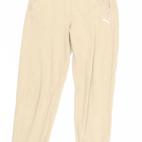 Puma Men's Beige Jogger Trousers S