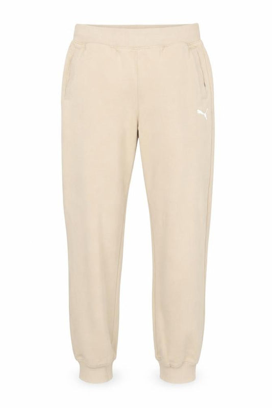 Front view of Puma Men's Beige Jogger Trousers S