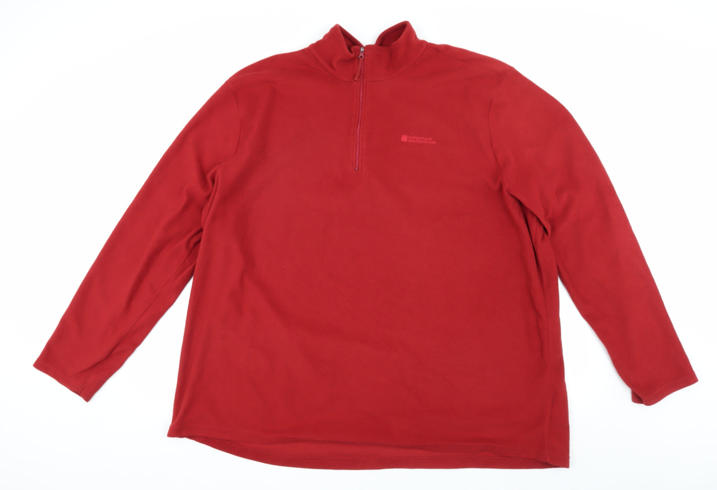 Mountain Warehouse Men's Red 1/4 Zip Fleece Sweatshirt 3XL