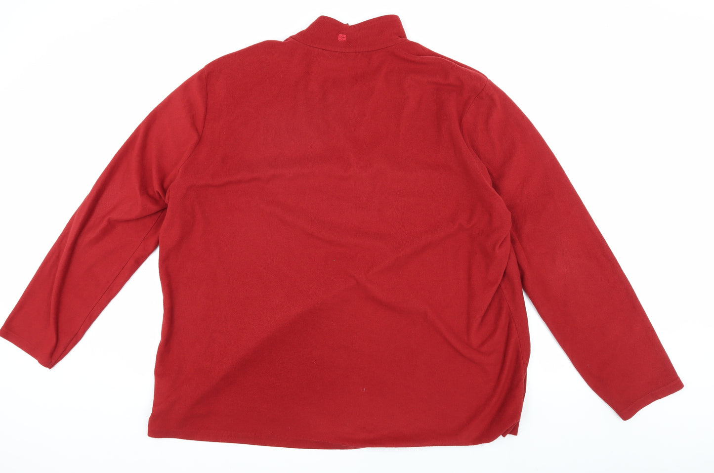 Mountain Warehouse Men's Red 1/4 Zip Fleece Sweatshirt 3XL