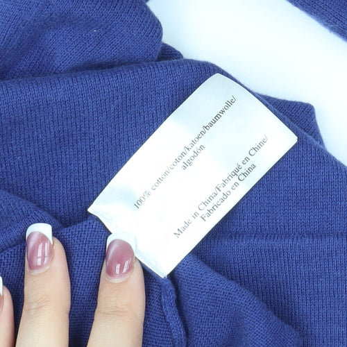 Laura Ashley Women's Blue Pullover Crew Neck Jumper