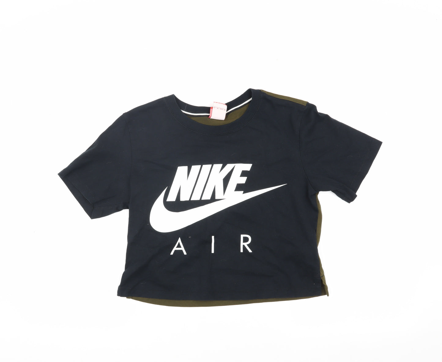 Nike Women's Black Cropped T-Shirt XS