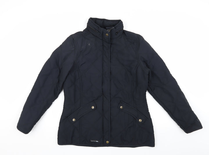 Trespass Unisex Black Quilted Jacket M Casual