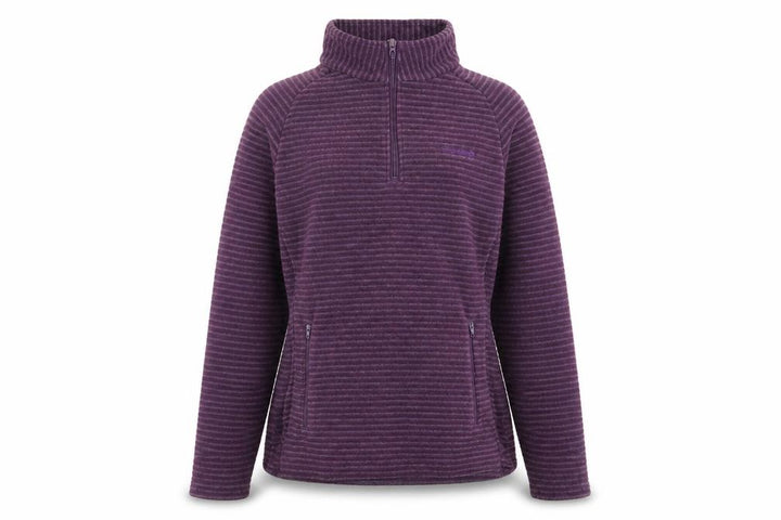 Regatta Women's Purple Striped Pullover Sweatshirt Size 10