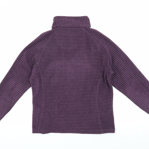 Regatta Women's Purple Striped Pullover Sweatshirt Size 10