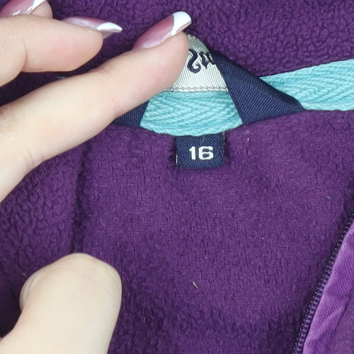 Peter Storm Women's Purple Fleece Sweatshirt Size 16
