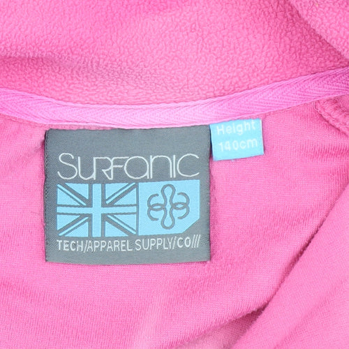 Surfanic Girls Pink Fleece Top 10-11 Years