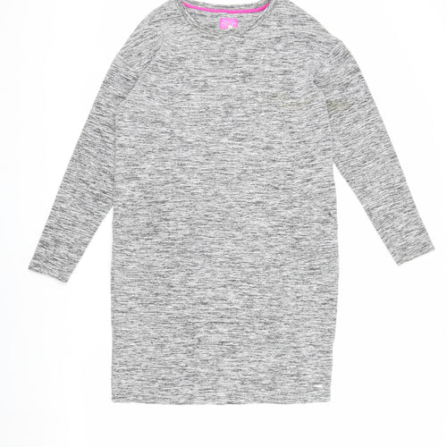 Joules Women's Grey Long Sleeve Jersey Dress