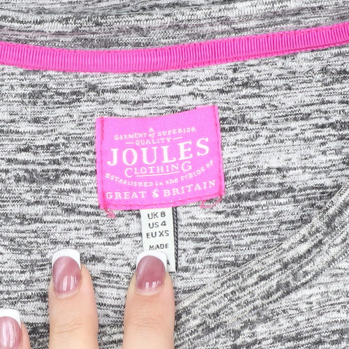 Joules Women's Grey Long Sleeve Jersey Dress