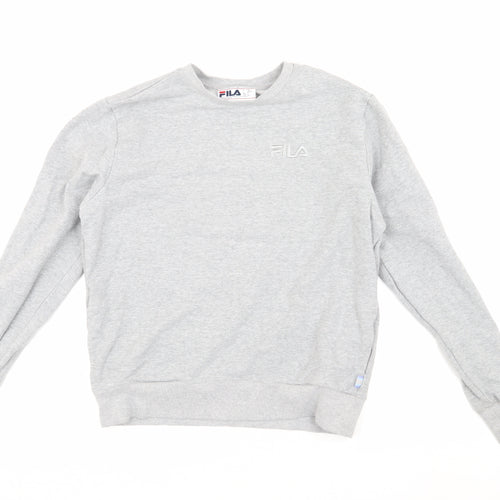 Fila Women's Grey Sweatshirt, Size S, Casual Pullover