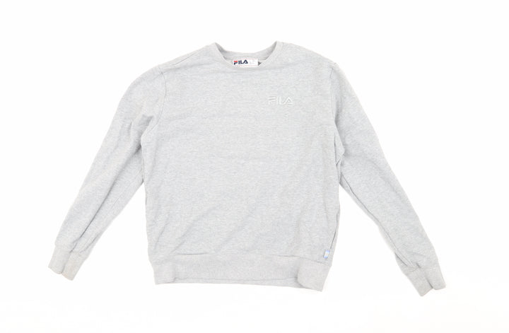 Fila Women's Grey Sweatshirt, Size S, Casual Pullover