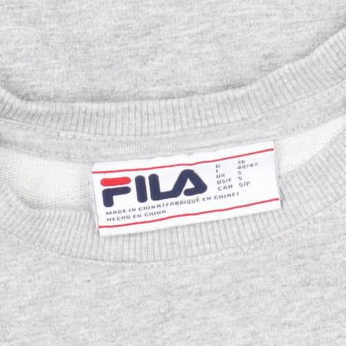 Fila Women's Grey Sweatshirt, Size S, Casual Pullover