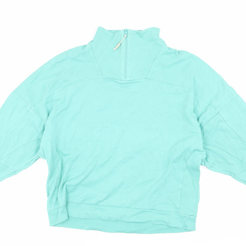 The North Face Women's Blue 1/4 Zip Sweatshirt, Size S