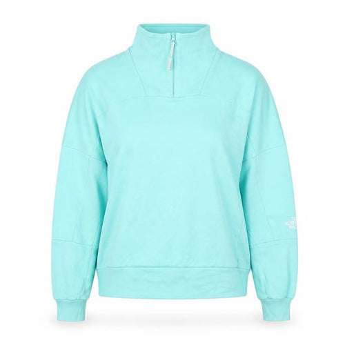 The North Face Women's Blue 1/4 Zip Sweatshirt, Size S